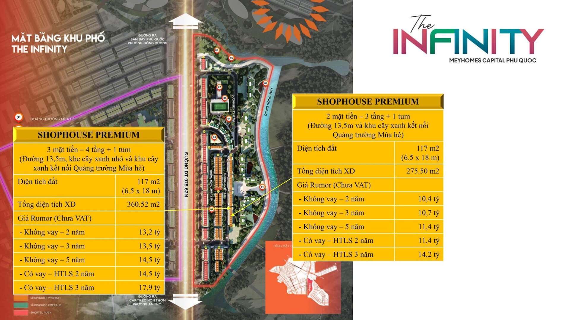 giá shophouse the infinity meyhomes
